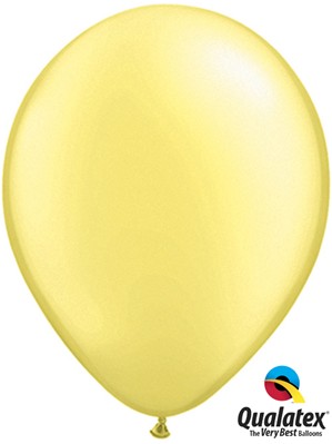 11" Lemon Chiffon Pearl Balloons - 25pk