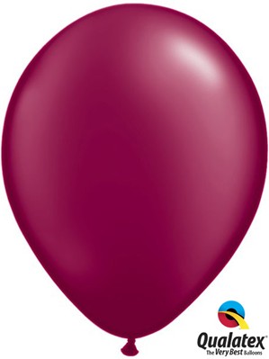 Pearl Burgundy 11" Latex Balloons 25pk