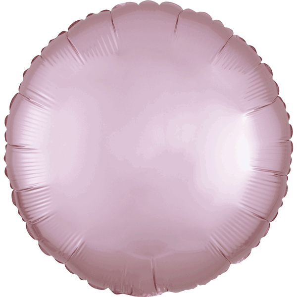 Satin Luxe Pastel Pink 18" Round Foil Balloon