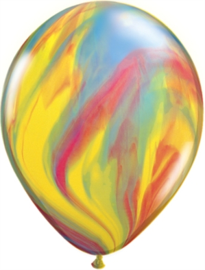 Qualatex Traditional 11" SuperAgate Latex Balloons 25pk