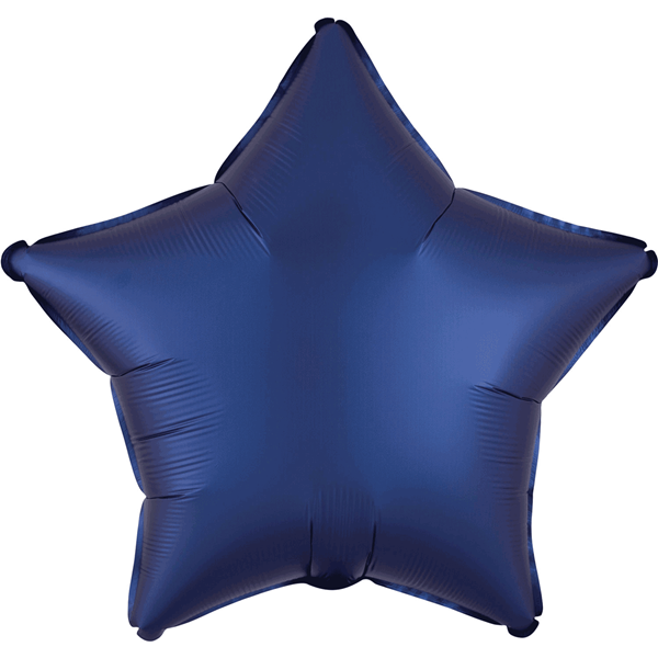 Satin Luxe Navy Blue Star Foil Balloon
