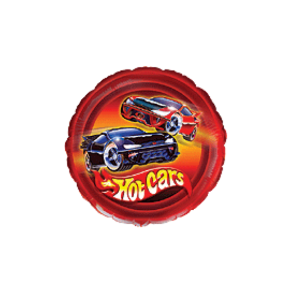 Hot Cars Mini 9" Round Foil Balloon