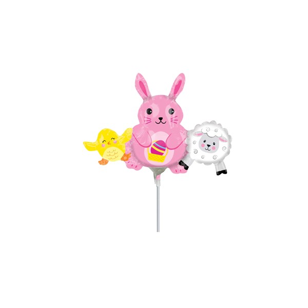 Bunny & Friends 13" Mini Shape Foil Balloon