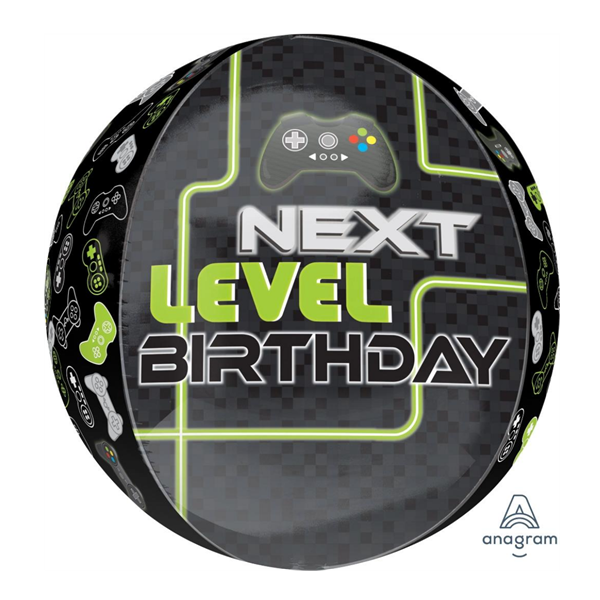 Level Up Next Level Gaming Orbz 15" Foil Balloon