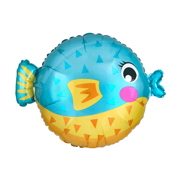 Cute Puffer Fish Standard 19" Foil Balloon