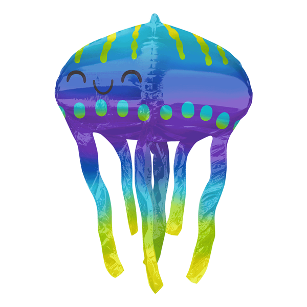 Smiling Jellyfish UltraShape 31" Foil Balloon
