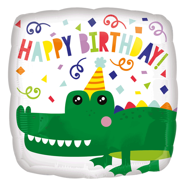 Happy Birthday Crocodile 18" Foil Balloon
