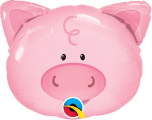 Playful Pig Mini Shape 14" Foil Balloon