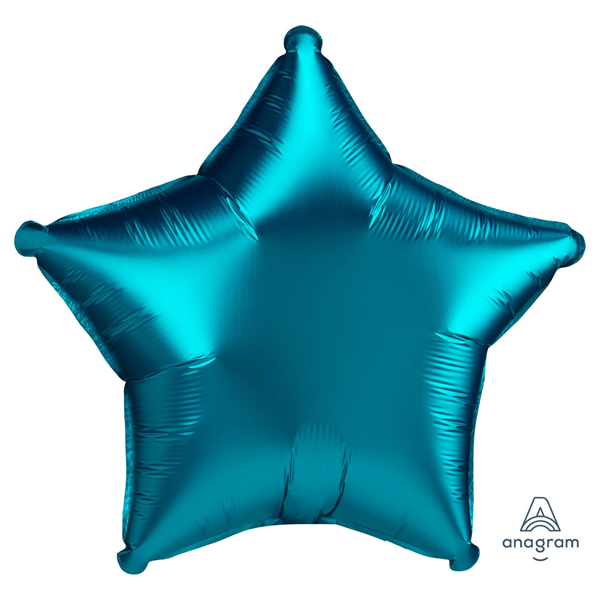 Anagram Satin Luxe Aqua 18" Foil Star Balloon