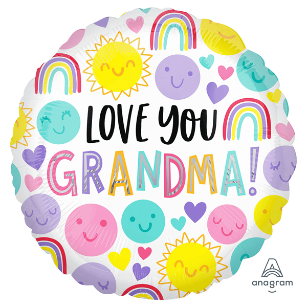 Love You Grandma 18" Foil Balloon
