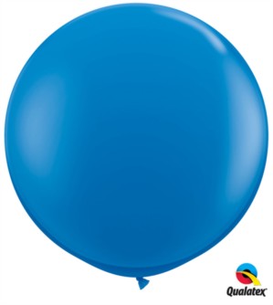 Qualatex 3ft Dark Blue Round Latex Balloons 2pk
