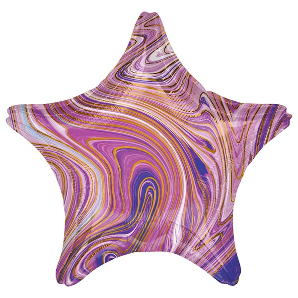 Marblez Purple Star 18" Foil Balloon