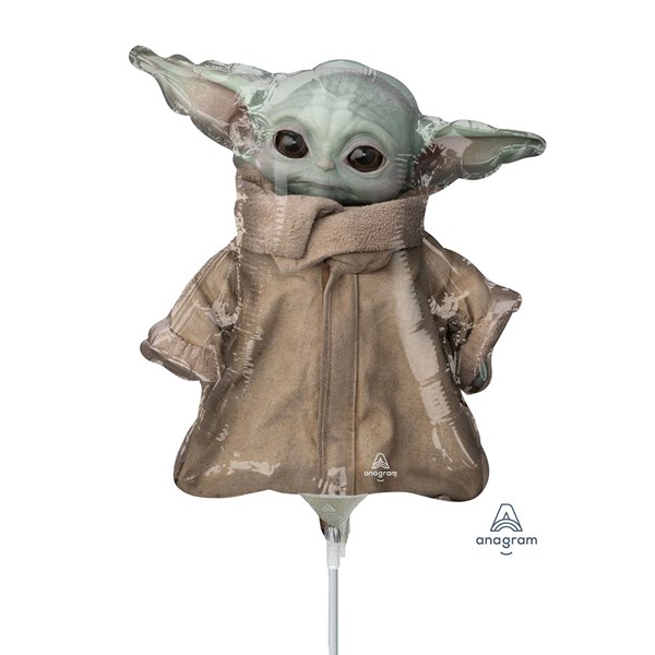 Mandalorian Baby Yoda Child Mini Shape Foil Balloon (air fill)