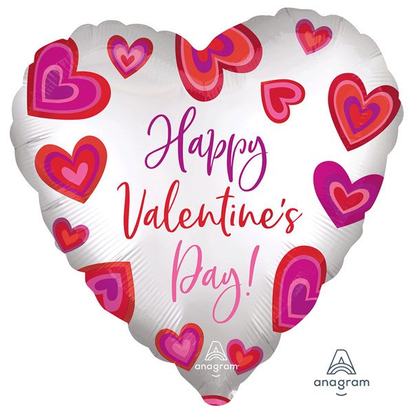 Valentine's Floating Hearts 18" Foil Balloon