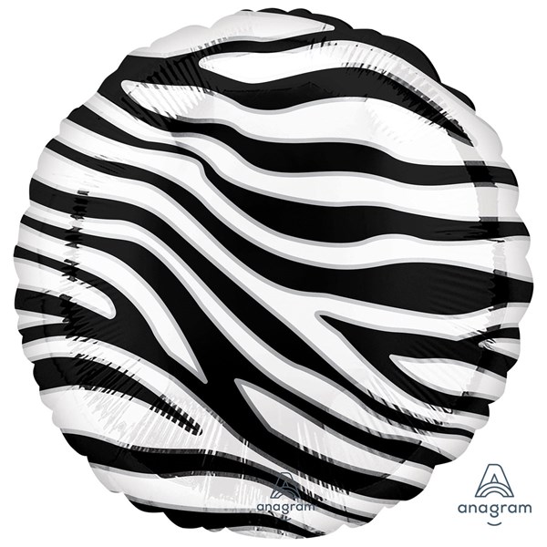 Zebra Animal Print 18" Foil Balloon