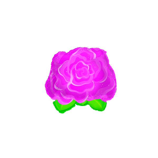 Pink Rose 9" Mini Foil Shape Balloon