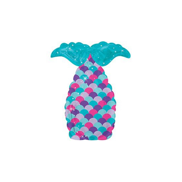Colourful Mermaid Tail 9" Mini Shape Foil Balloon