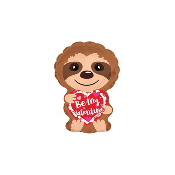 Sloth Be My Valentine 10" Mini Foil Balloon