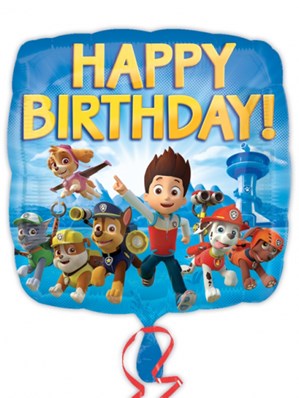 Paw Patrol Happy Birthday 18" Foil Balloon