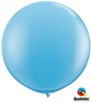 Qualatex 3ft Pale Blue Round Latex Balloons 2pk