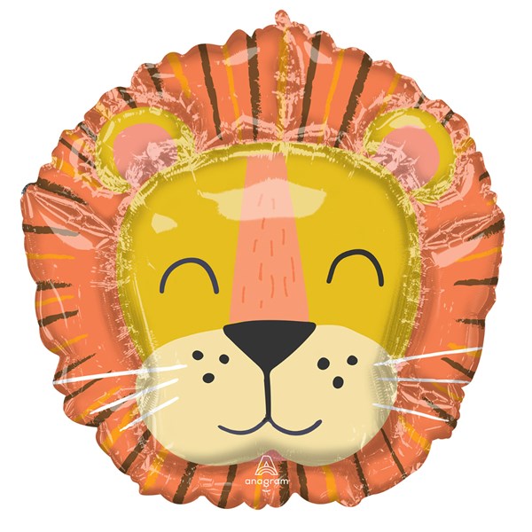 Get Wild 28" Lion Supershape Foil Balloon