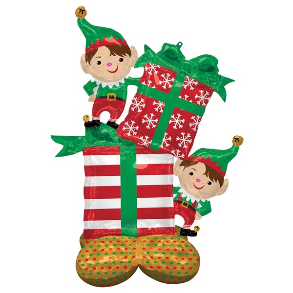 Christmas Elves Stack AirLoonz Foil Balloon