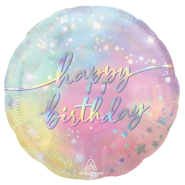 Luminous Happy Birthday 18" Foil Balloon