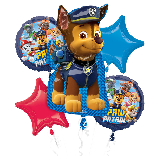Paw Patrol Balloon Bouquet 5pce