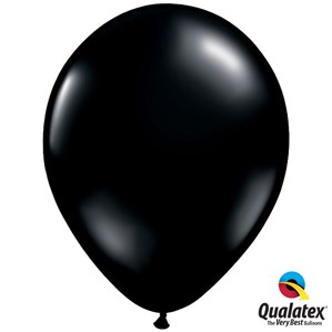 Black 11" Latex Balloons 6pk