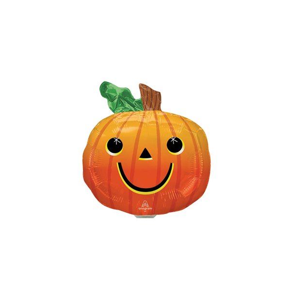 Halloween Smiley Pumpkin Mini Shape Foil Balloon
