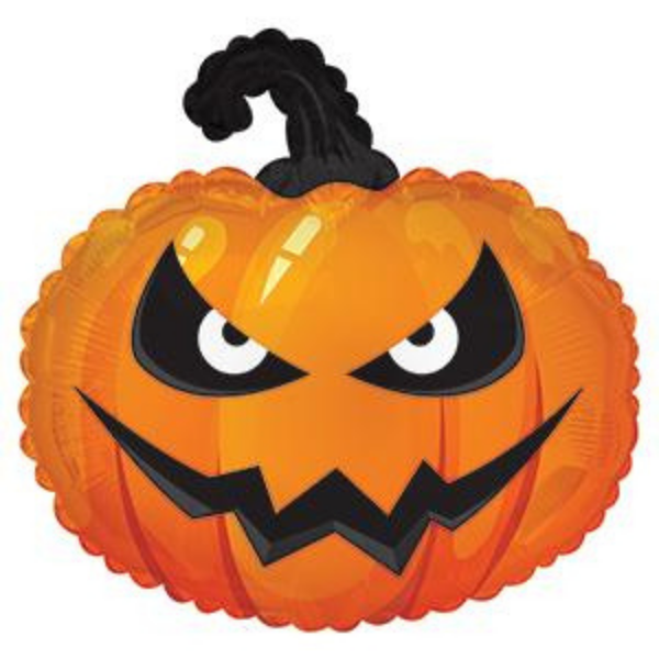 Halloween Grumpy Pumpkin 22" Foil Balloon (Loose)