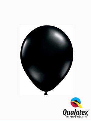 Qualatex Standard 5" Onyx Black Latex Balloons 100pk