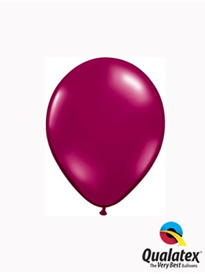 Qualatex Jewel 5" Sparkling Burgundy Latex Balloons 100pk