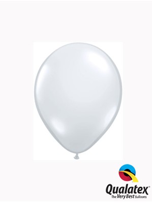 Qualatex Jewel 5" Diamond Clear Latex Balloons 100pk