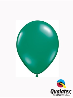 Qualatex Jewel 5" Emerald Green Latex Balloons 100pk