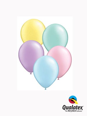 5" Pastel Pearl Assorted Latex Balloons 100pk
