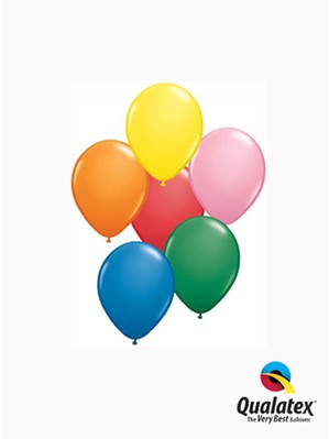 5" Assorted Colour Latex Balloons 100pk