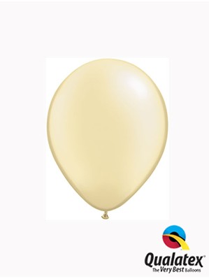 Qualatex Pearl 5" Pearl Ivory Latex Balloons 100pk