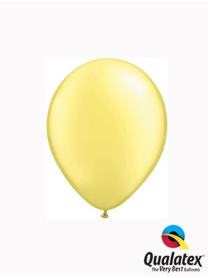 Qualatex Pearl 5" Lemon Chiffon Latex Balloons 100pk
