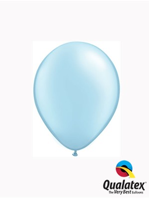 Qualatex Pearl 5" Pearl Light Blue Latex Balloons 100pk