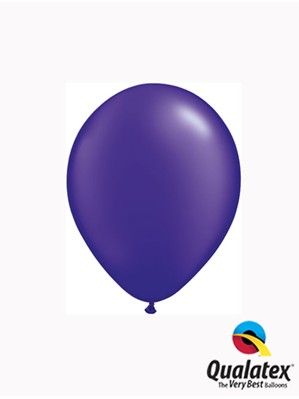 Qualatex Pearl 5" Quartz Purple Latex Balloons 100pk