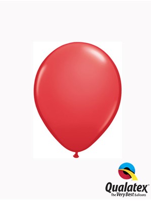 Qualatex Standard 5" Red Latex Balloons 100pk
