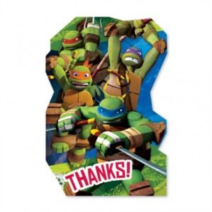 Teenage Mutant Ninja Turtles Thank You Postcards 8pk