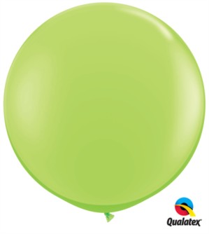 Qualatex 3ft Lime Green Round Latex Balloons 2pk