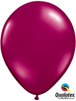 Qualatex Jewel 11" Sparkling Burgundy Latex Balloons 100pk