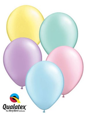 11" Pastel Pearl Assorted Latex Balloons 100pk