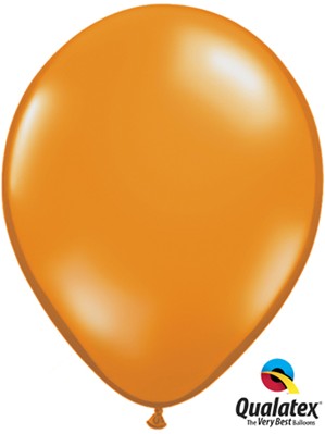Qualatex Jewel 11" Mandarin Orange Latex Balloons 100pk