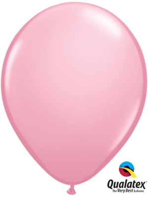 Qualatex Standard 11" Pink Latex Balloons 100pk
