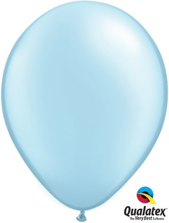 Qualatex 16" Pearl Light Blue Latex Balloons 50pk