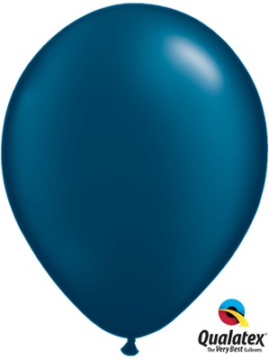 Qualatex Pearl 11" Midnight Blue Latex Balloons 100pk